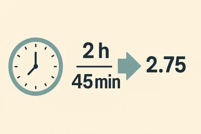 Hours and Minutes to Decimal Converter How to Calculate Work Time Accurately