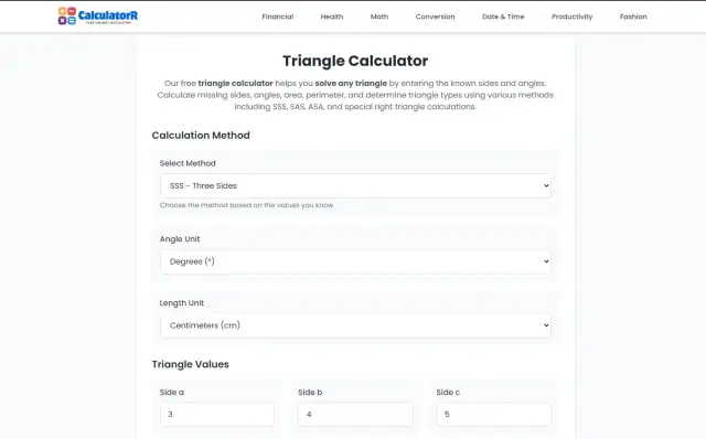 Triangle Calculator