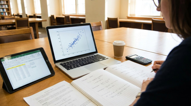 how to compute covariance and correlation between two datasets: formulas, steps and examples