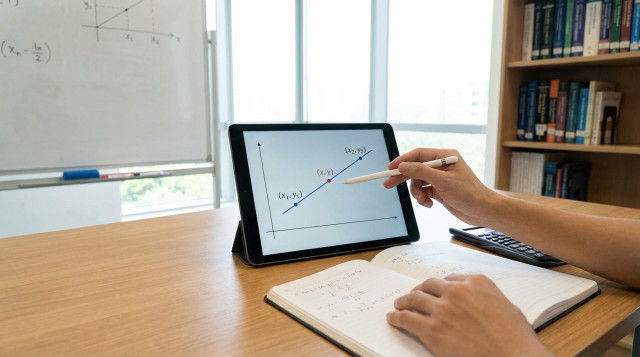 how to perform linear interpolation between two points: formula, steps and examples
